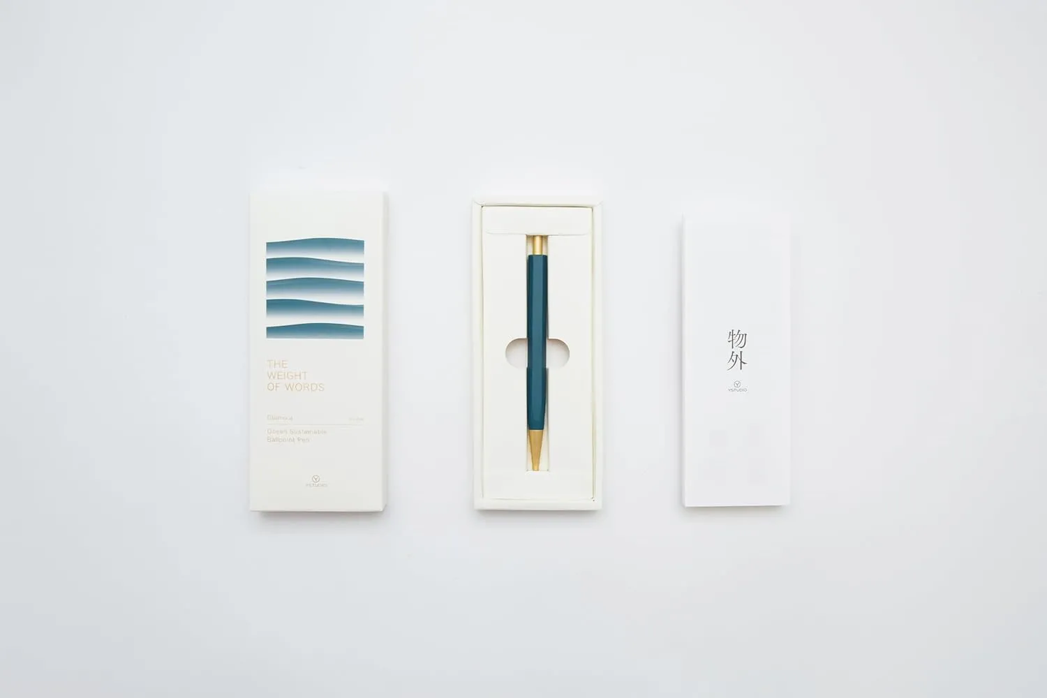 YSTUDIO Luxury Ball Point Pen | Glamour Evolve Ocean Series | Sea Indigo | Eco-friendly Pen | Best for Gifting, Smooth Writing