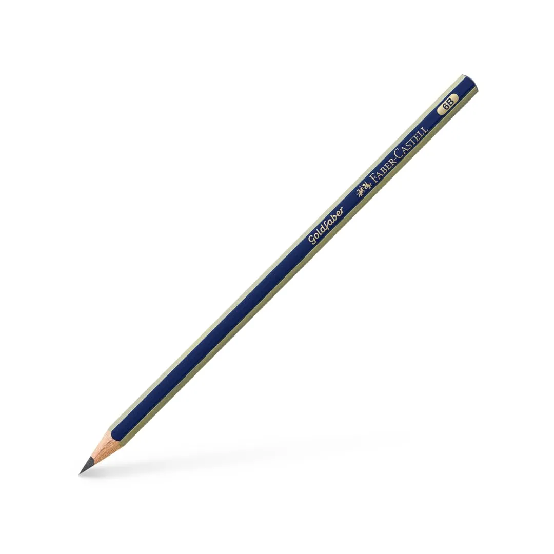 Faber-Castell Gold Faber Graphite Pencil - 6B BOX OF 12