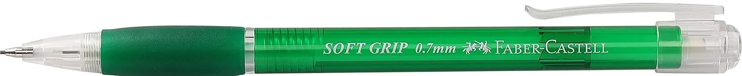 Faber-Castell Soft-Grip Mechanical Pencil - 0.7mm, Pack of 10 (Assorted)