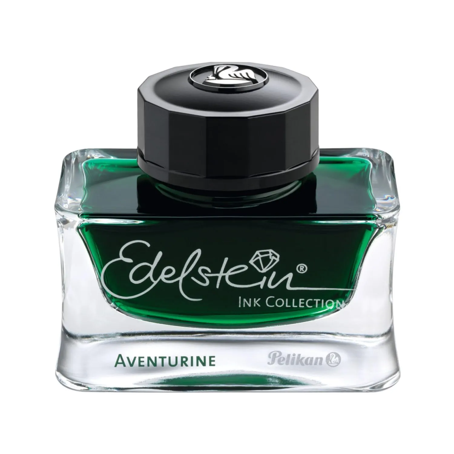 Pelikan Edelstein Aventurine Fountain Pen Ink Bottle (Green)