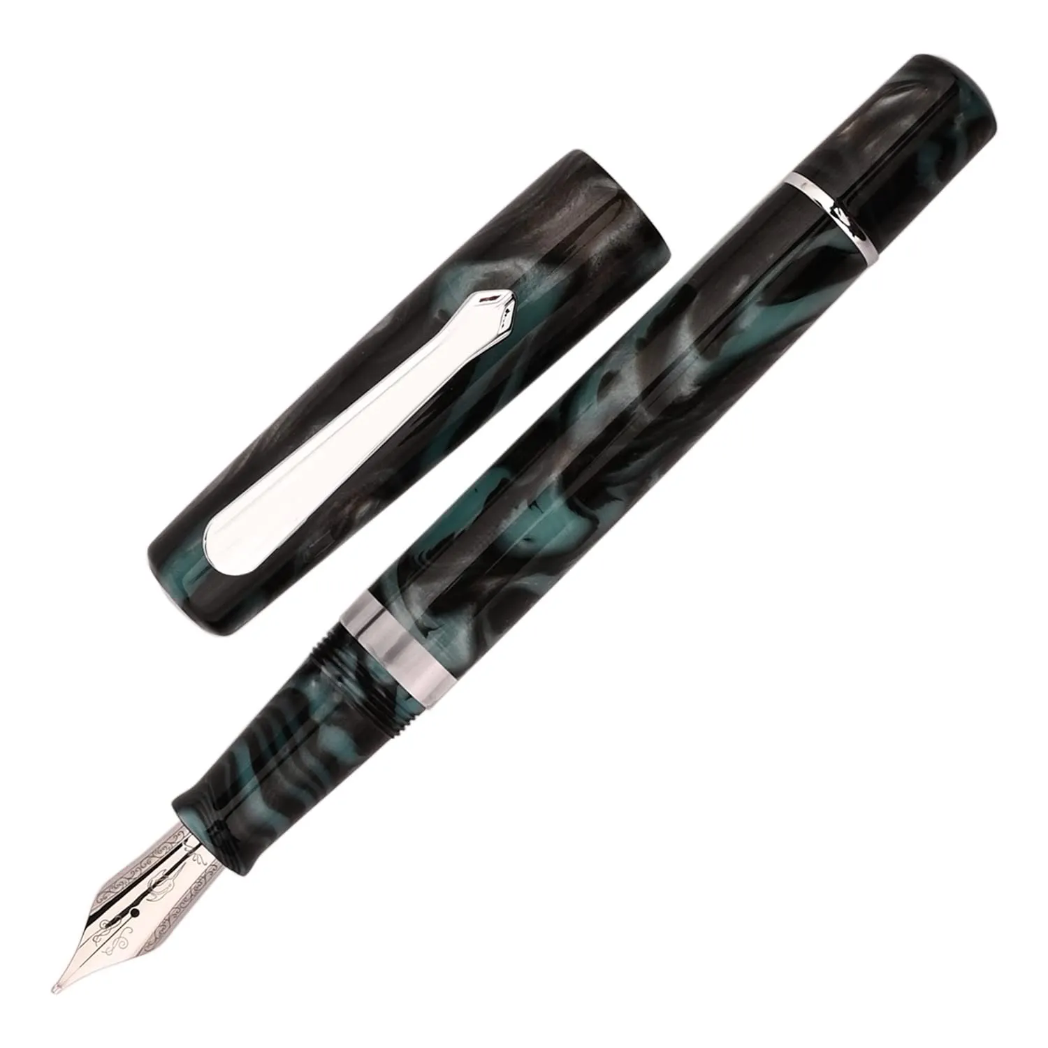 Nahvalur Schuylkill Chromis Teal Fountain Pen Fine