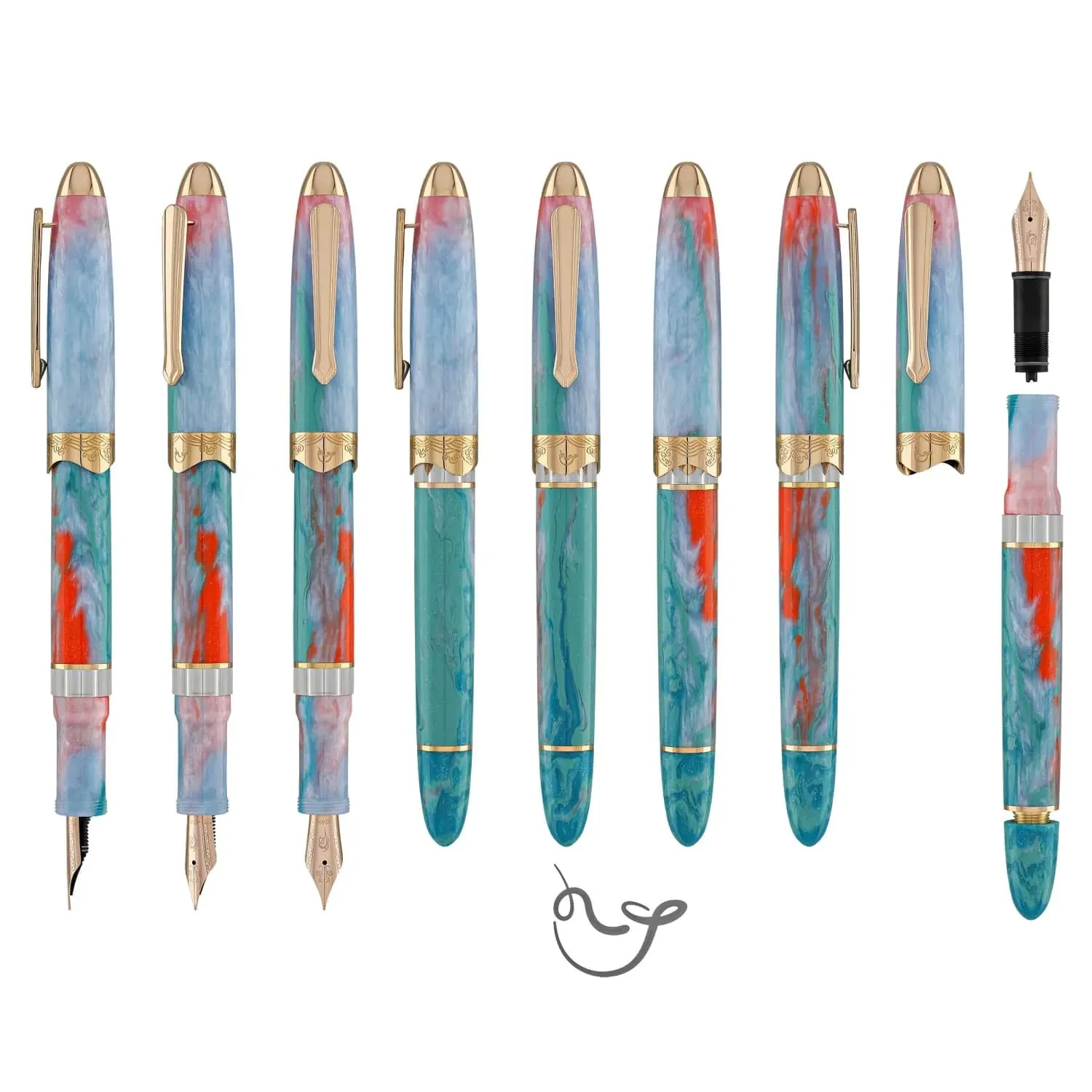 Nahvalur Horizon Dawn Fountain Pen Fine