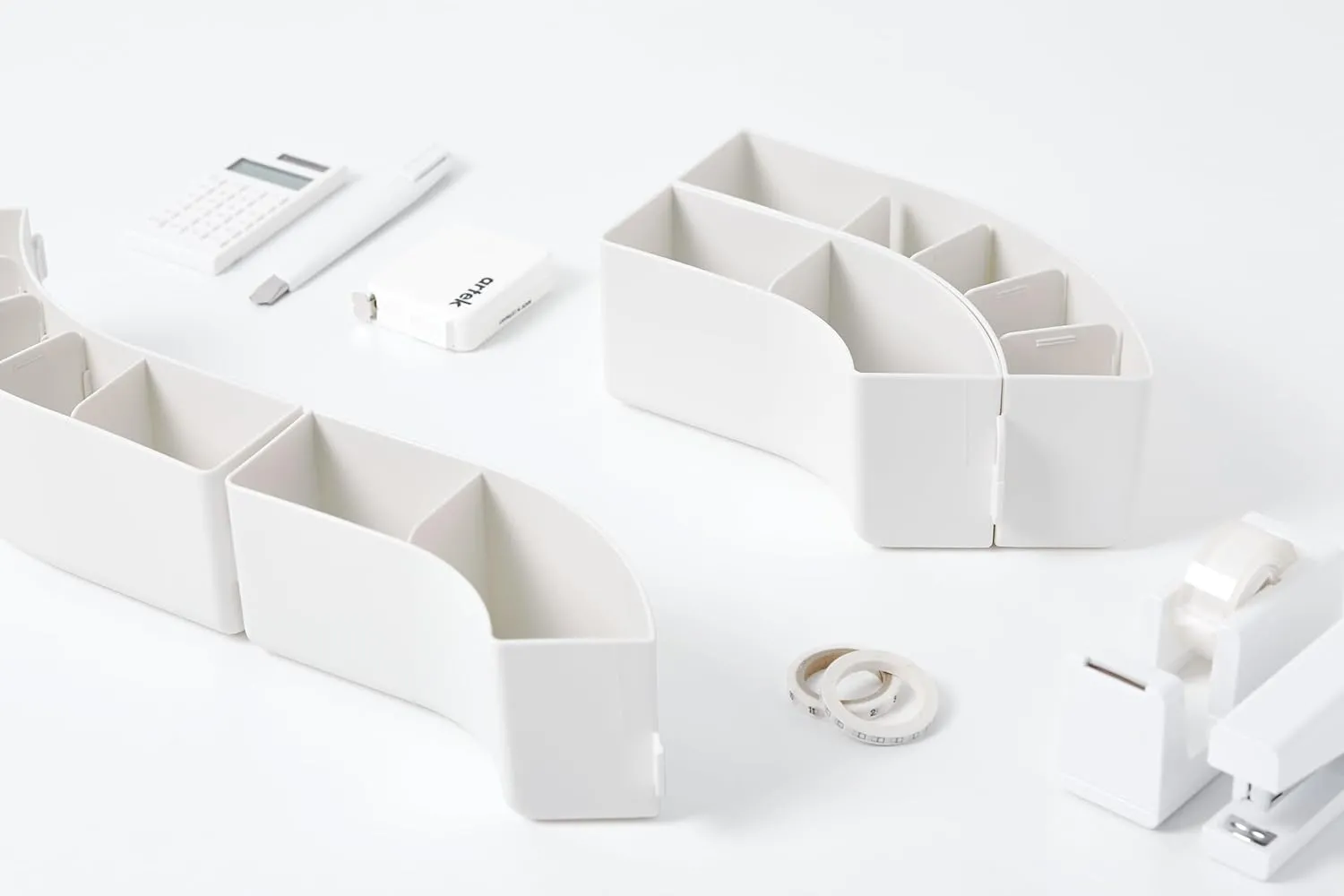 Litem Multifunctional Organiser | Ivory | Storage Pencil Pen Holder | Train Design