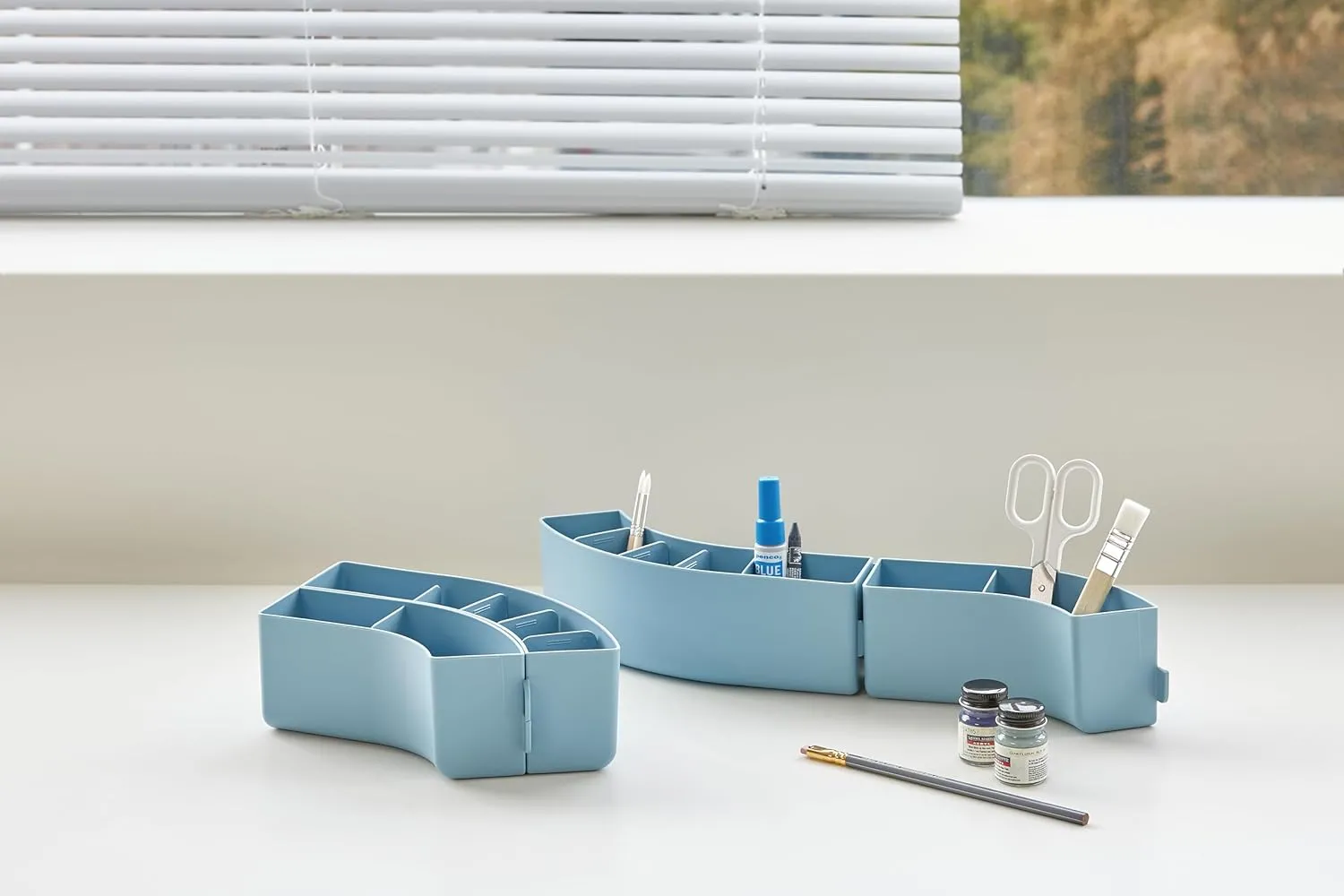 Litem Multifunctional Organiser | Mint | Storage Pencil Pen Holder | Train Design