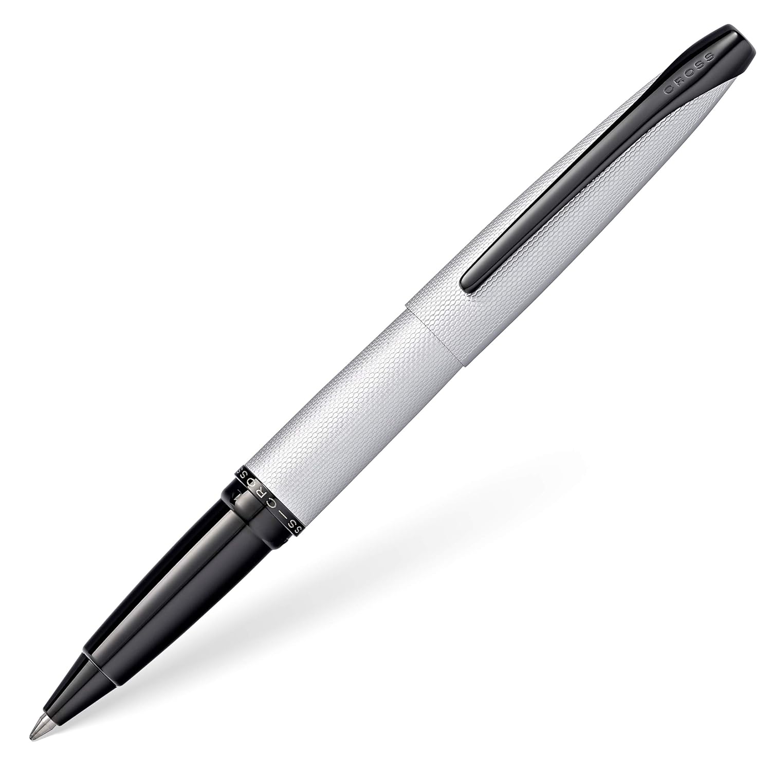 Cross ATX Rollerball Pen With Polished Black PVD Appointments - Brushed Chrome - 885-43