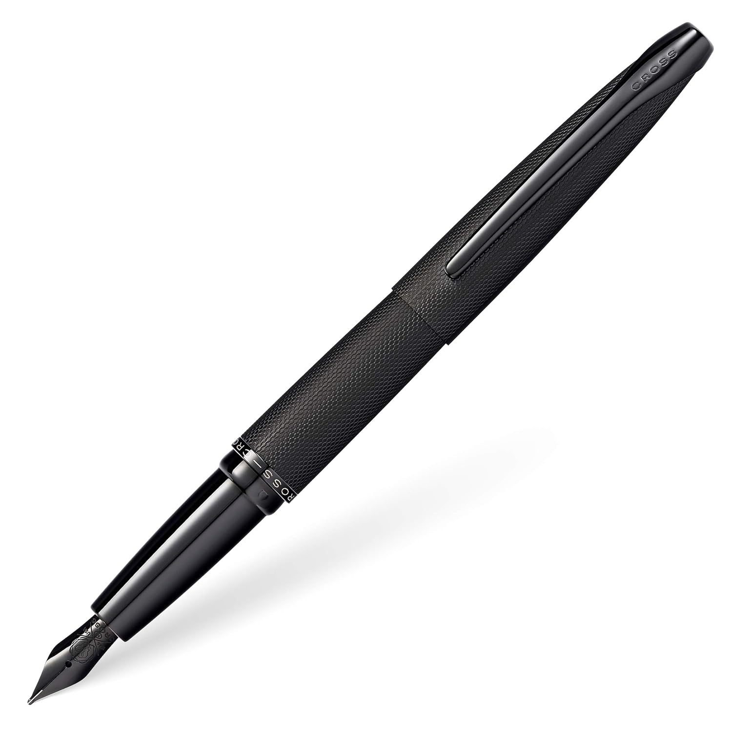 Cross ATX Pure Ballpoint Pen With Appointments (Brushed Black, Fountain Pen Medium Nip)