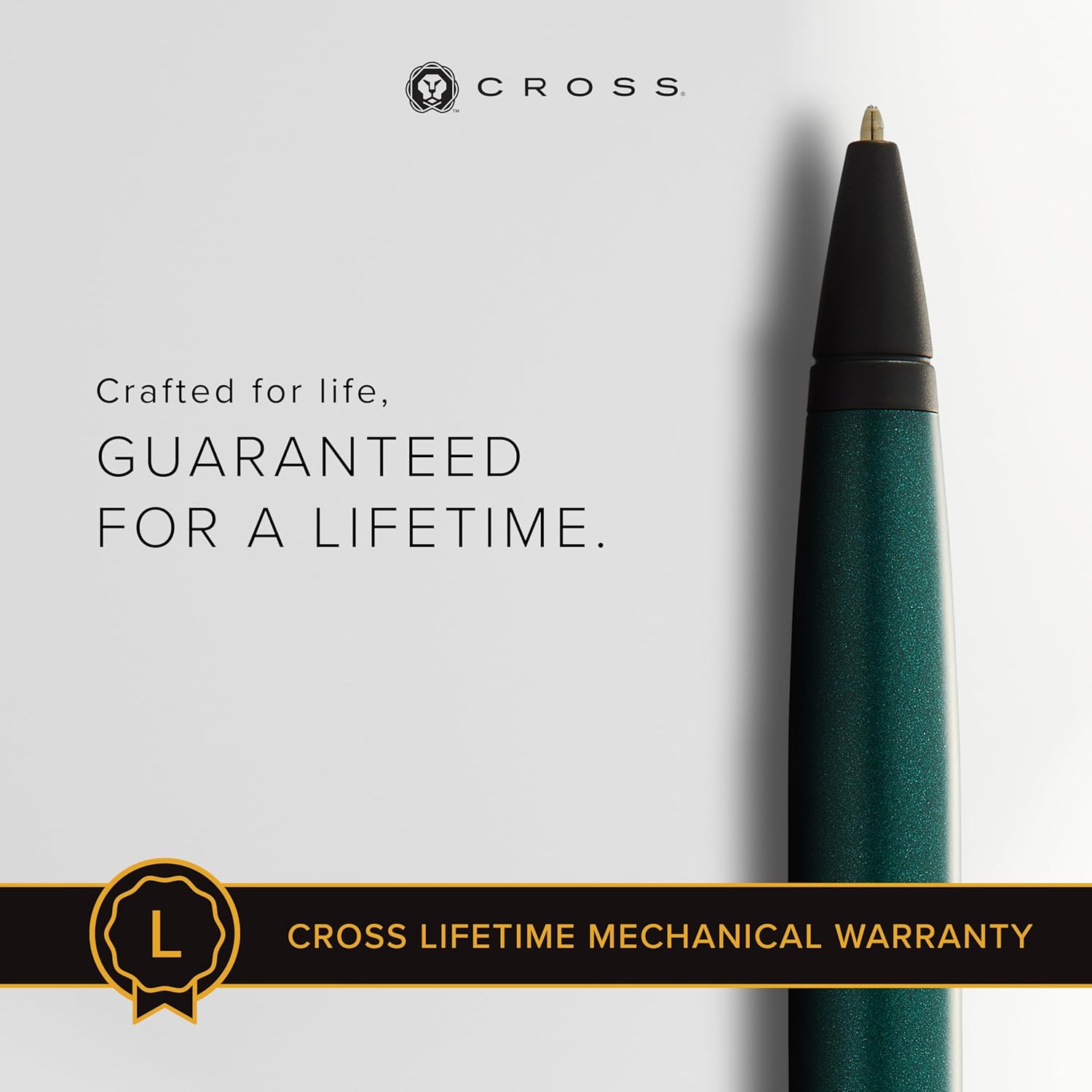 Cross Calais Matte Green Black Lacquer Ballpoint Pen AT0112-25