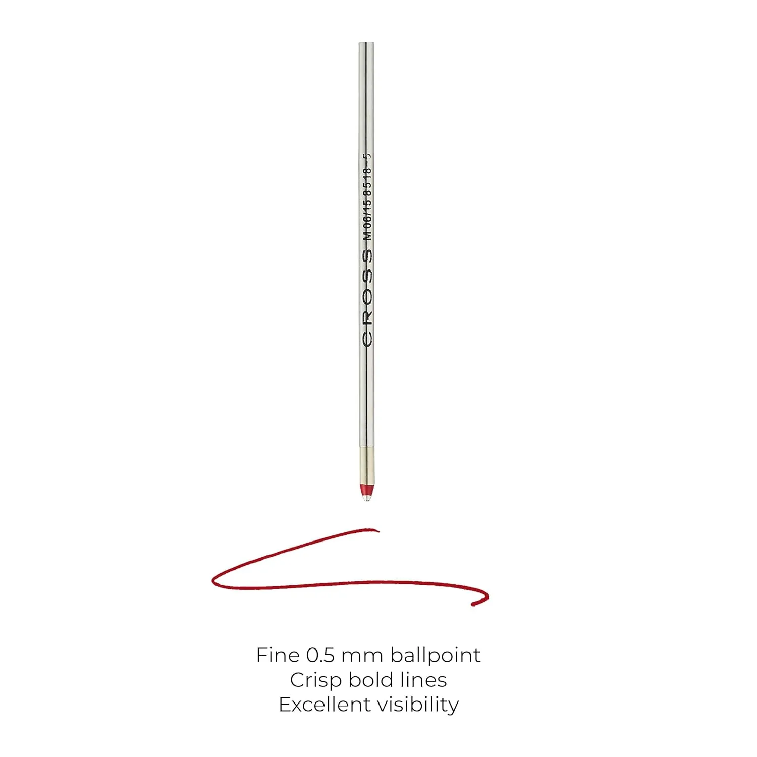 Cross Mini Ballpoint Pen Refill - Pack of 2, Red