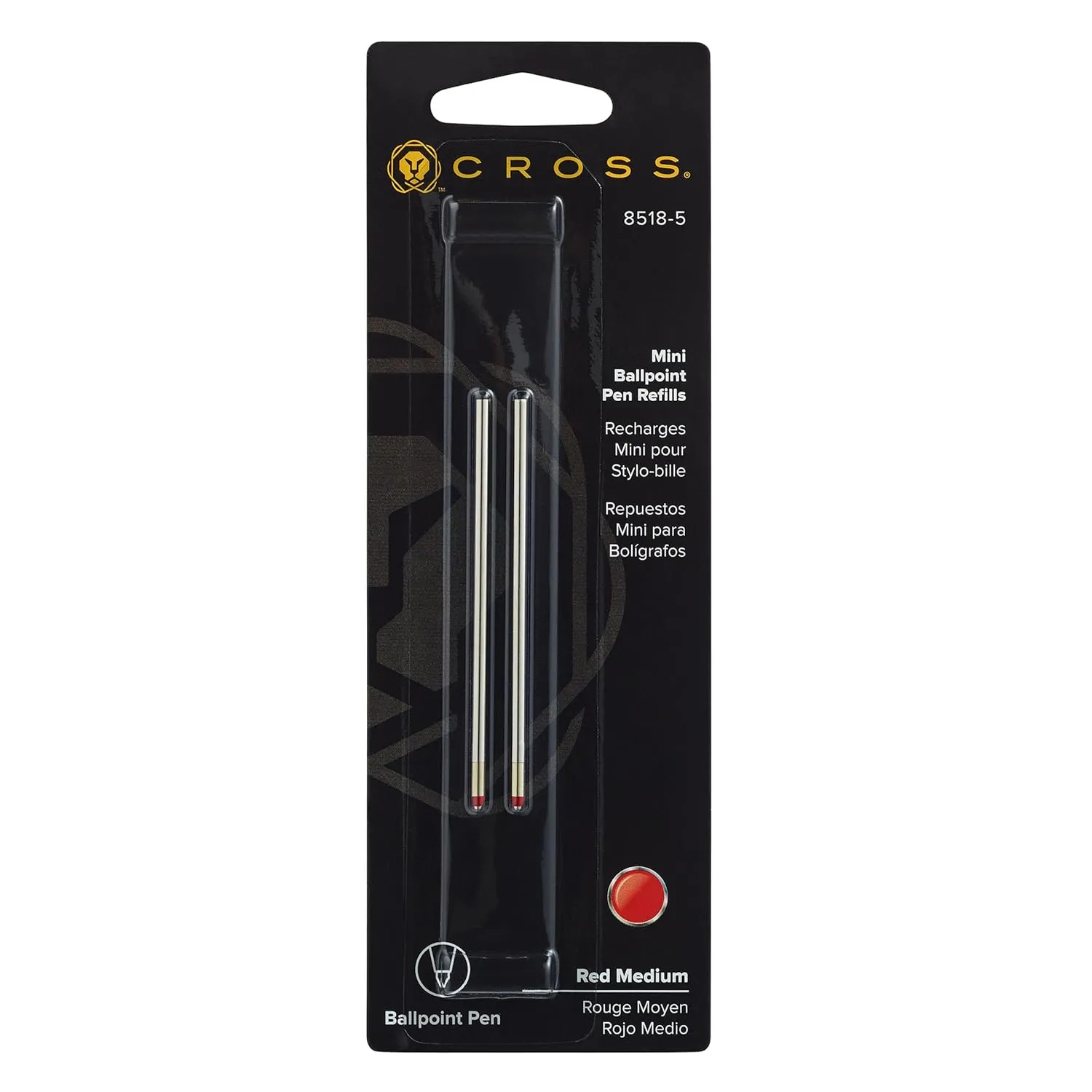Cross Mini Ballpoint Pen Refill - Pack of 2, Red