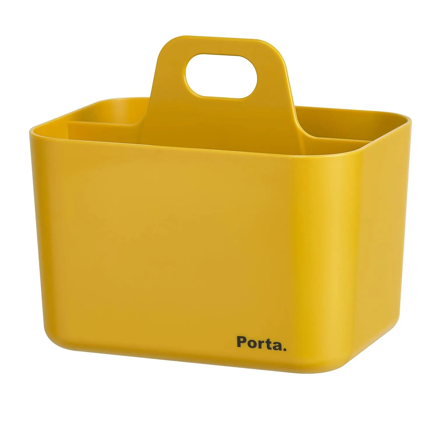 Litem Porta Mini - A Compact & Stackable Storage Unit for organizing Small Objects in Kitchen, Office, Kids Room (Yellow, 5.9Wx4.3Dx5.3H)