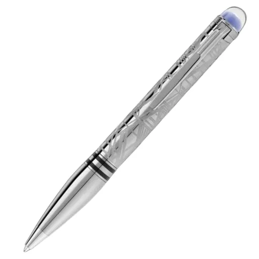 MONTBLANC STARWALKER SPACE BLUE METAL BALLPOINT