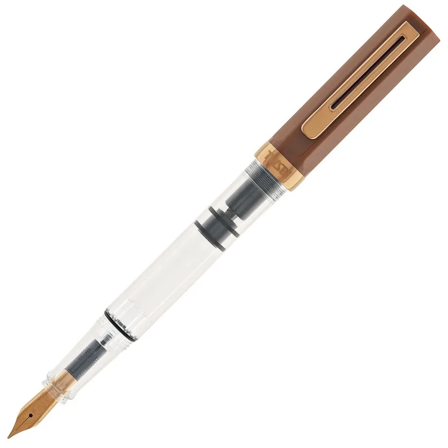 TWSBI ECO FOUNTAIN PEN IN ESPRESSO WITH BRONZE Medium