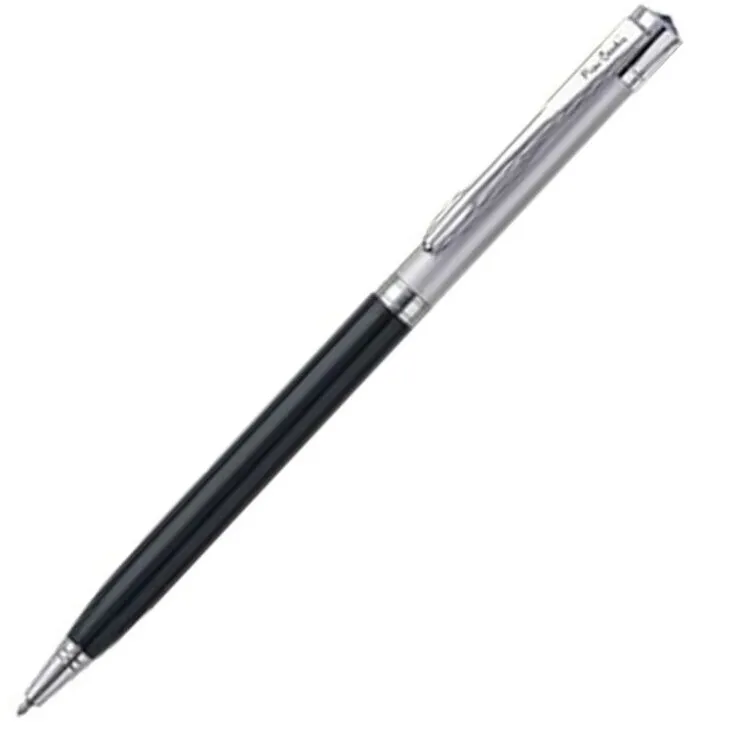 Pierre Cardin Dance Premium Metal Ball Pen | Elegant Dual Tone Black Lacquer Body With Jewel Stud on Top | Ideal for Festive