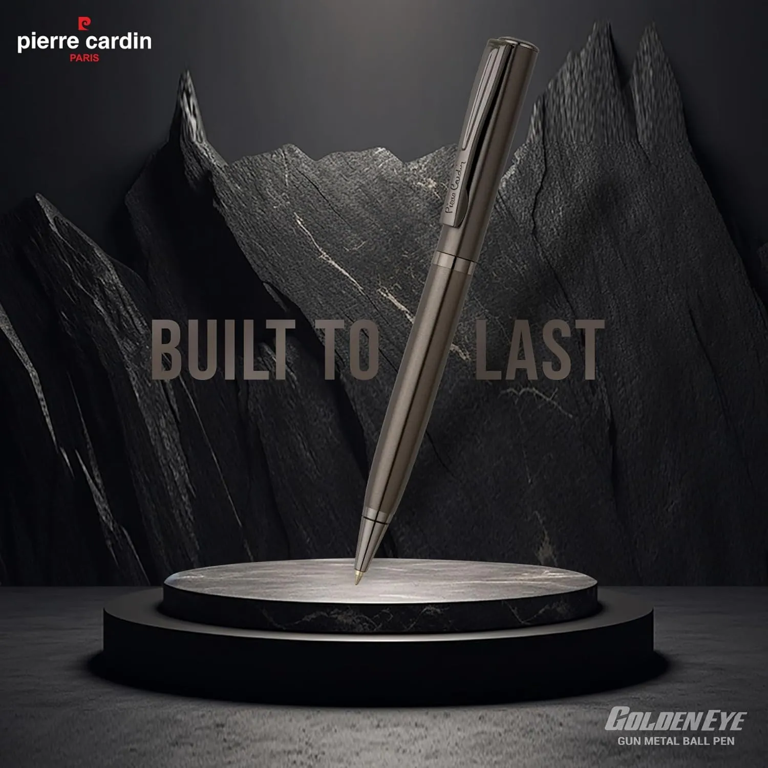 Pierre Cardin Golden Eye Gun Metal Premium Ball Pen with Twist Mechanism | Elegant Gun Metal Trims