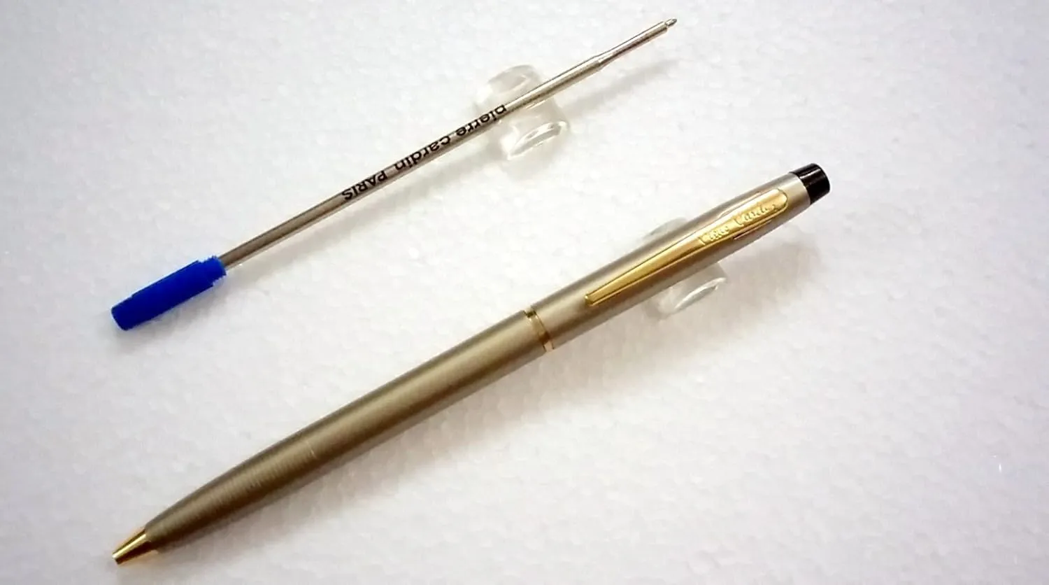 Pierre Cardin Kriss Satin Nickle Premium Pen Set | Luxurious Roller Ball Pen