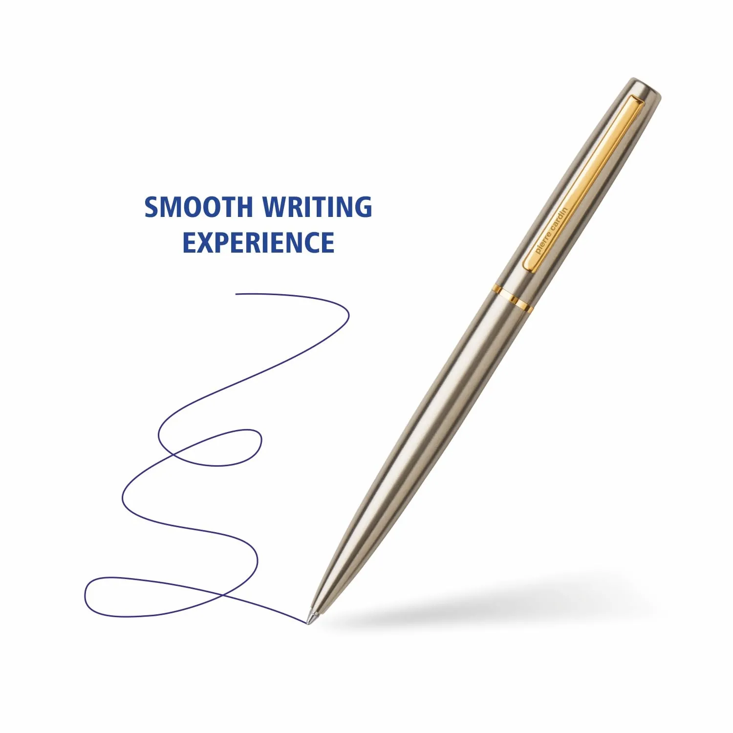 Pierre Cardin Monza Copper Nickle Premium Ball Pen with Twist Mechanism | Elegant Golden Trim | Ideal for Festive