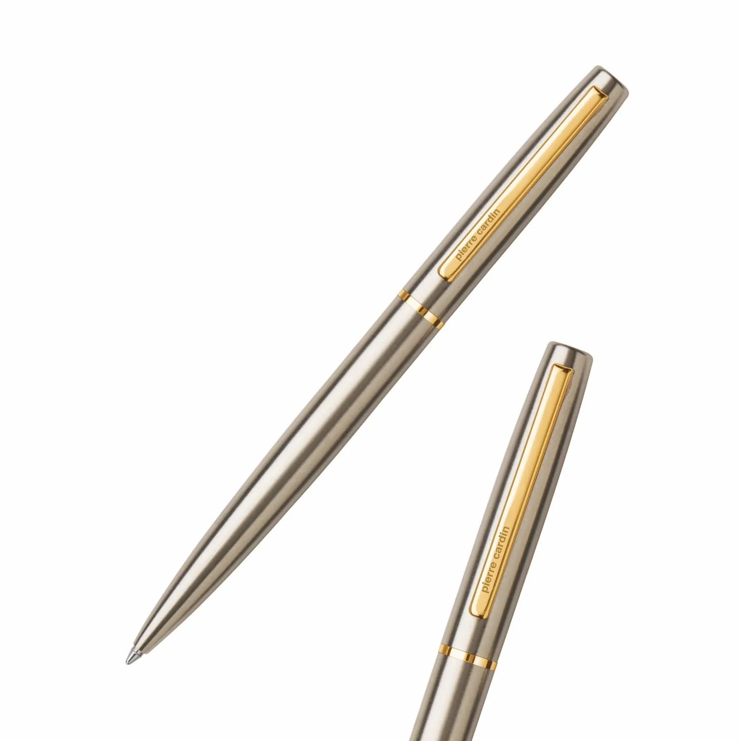 Pierre Cardin Monza Copper Nickle Premium Ball Pen with Twist Mechanism | Elegant Golden Trim | Ideal for Festive