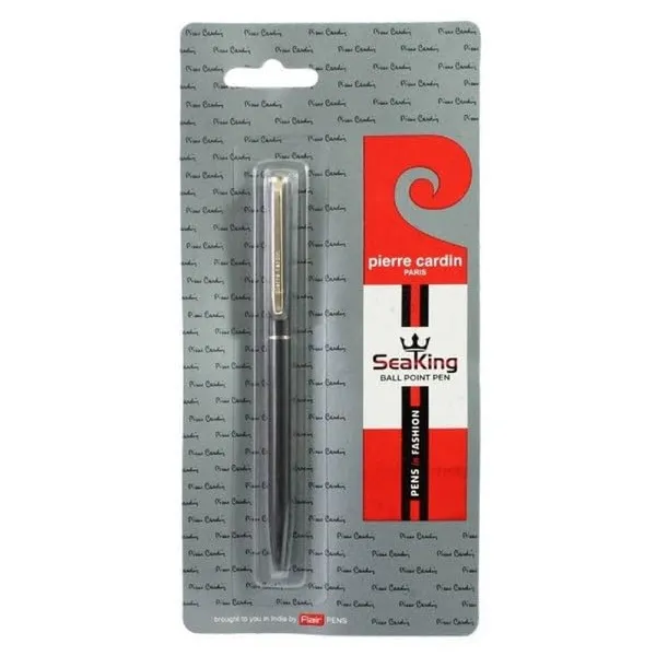 Pierre Cardin Sea King Premium Metal Ball Pen | Luxurious Black Lacquer Finish with Golden Trims | Ideal for Festive