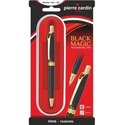 Pierre Cardin Black Magic Premium Ball Pen| Elegant Body with Golden Trims