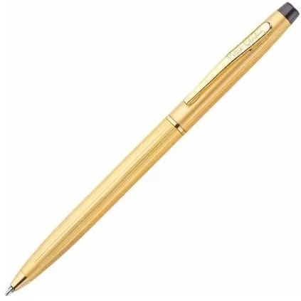 Pierre Cardin Kriss Satin Gold Finish Ball Pen with Twist Mechanism | Elegant Body Design | Ideal for Festive