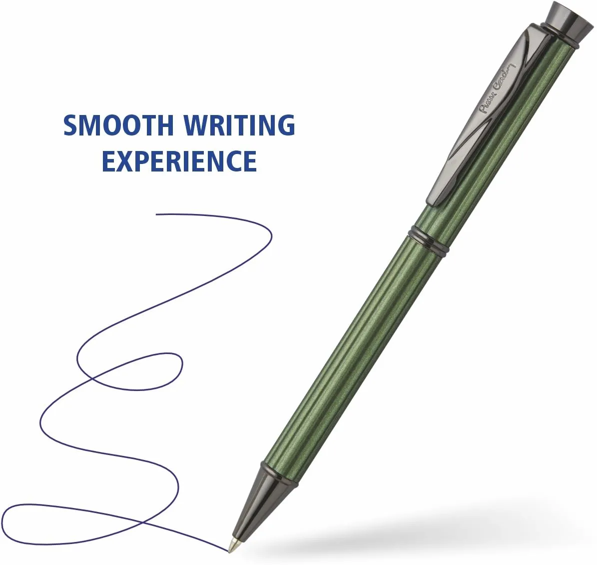 Pierre Cardin Excalibur Gift Set | Premium Metallic Green Body, Retractable Ball Pen with Elegant