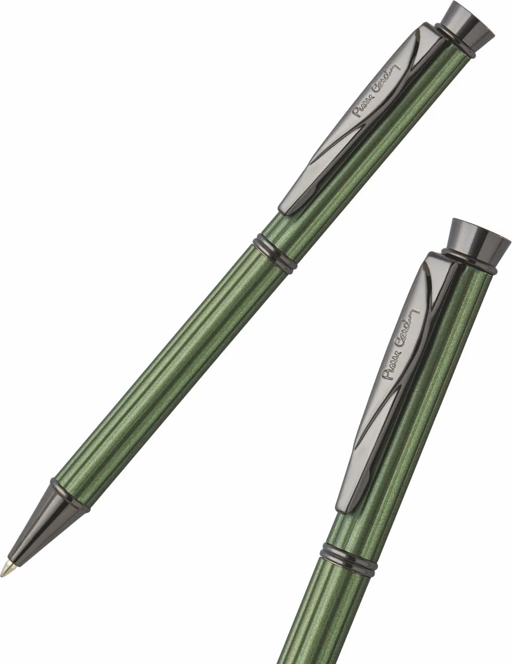 Pierre Cardin Excalibur Gift Set | Premium Metallic Green Body, Retractable Ball Pen with Elegant