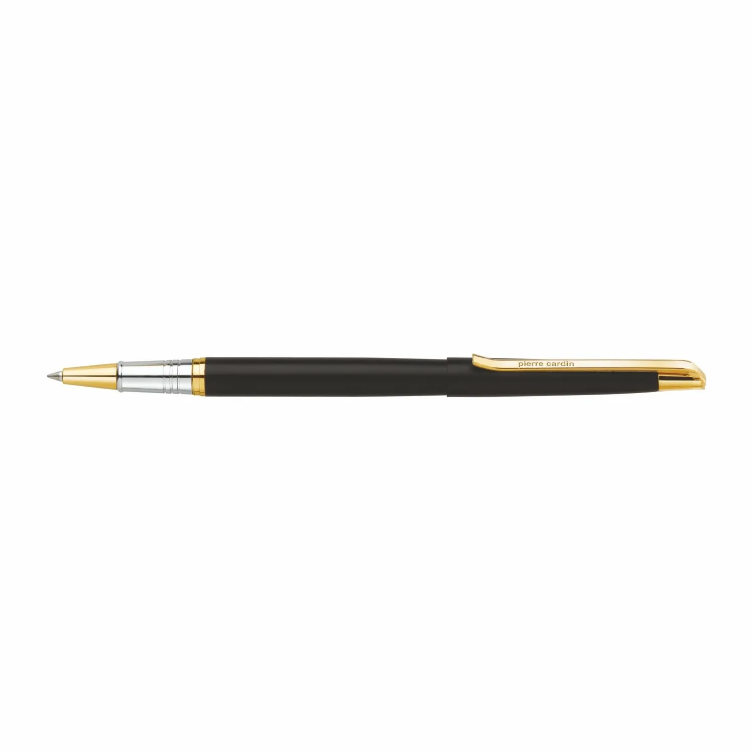 Pierre Cardin Musk Gold Premium Roller Ball Pen | Luxurious Matt Black Body with Long Gold Finish Clip | Ideal for Festive