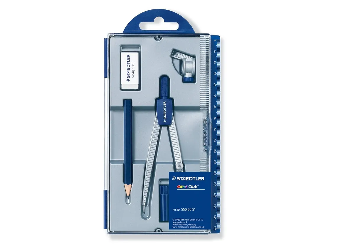 Staedtler Noris Club 550 60 S1 Compass Set 6-Piece for School