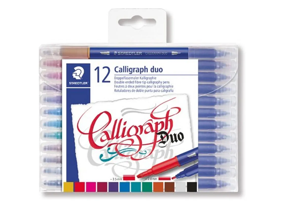 Calligraphy duo kalligrafie pen - set 12 st