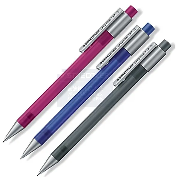 STAEDTLER GRAPHITE MECHANICAL PENCIL 777 0.5 MM PACK OF 3 With 1 0.5 lead tube .