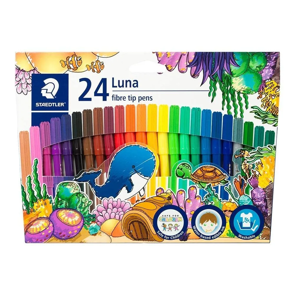 Staedtler Luna Felt Tip Pens 24 Shades