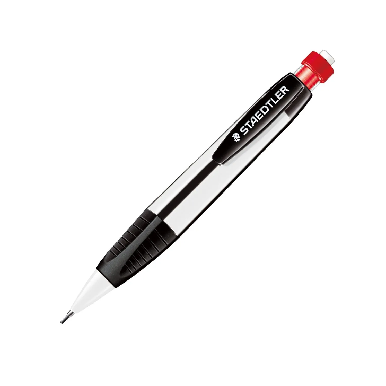 Staedtler Graphite 771 Mars Micro Carbon 1.3mm Mechanical Pencil (white barrel) with Lead box