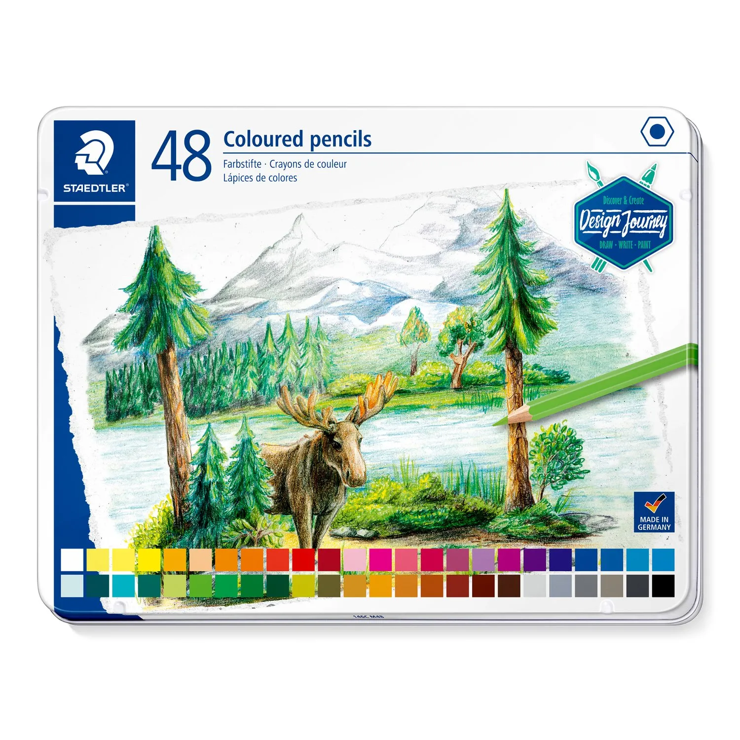 Staedtler 146C M48 Color Pencil 48 Clrs in metal box