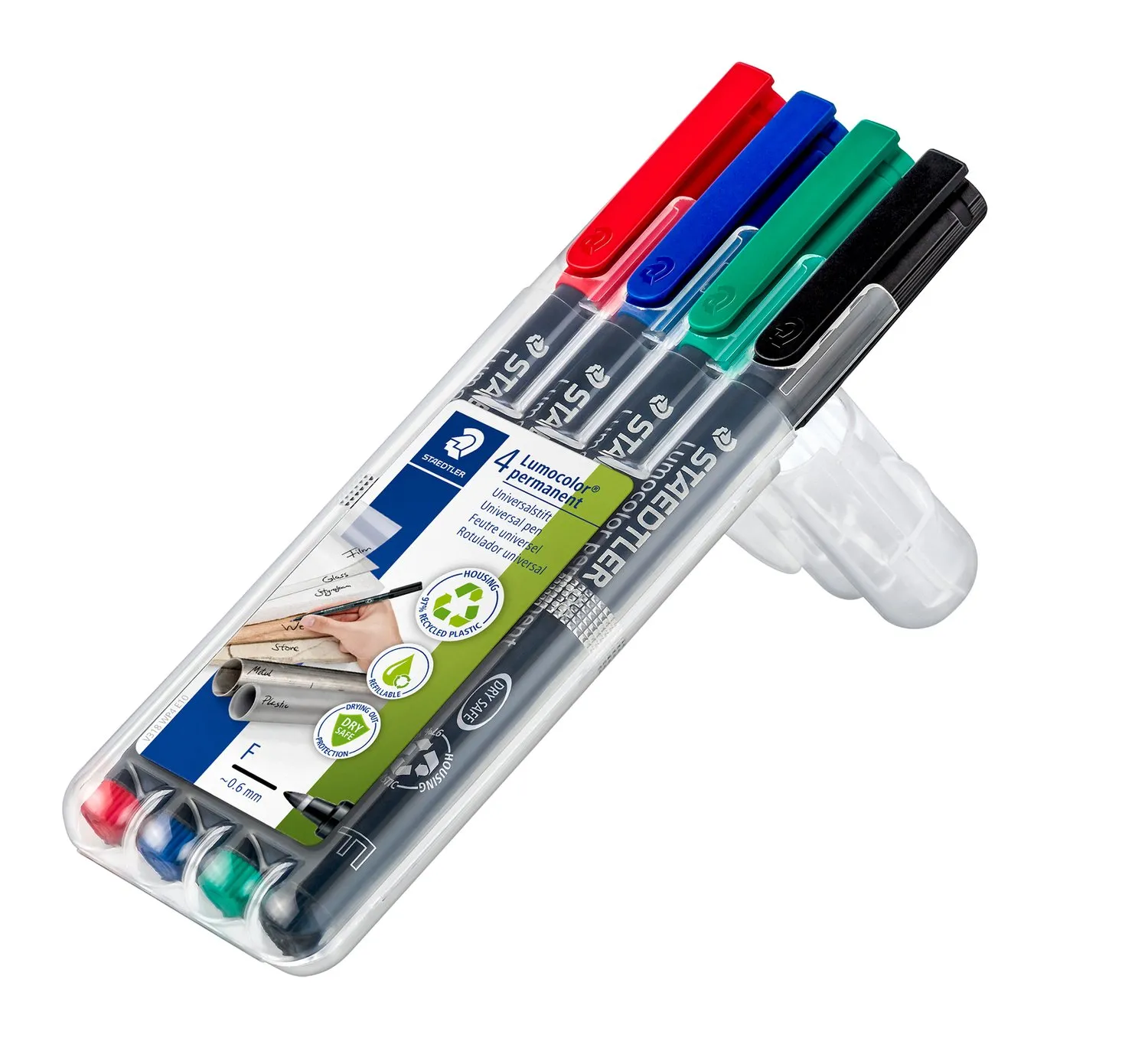 318 WP4 Lumocolor perm. fine marker  set of 4 colours