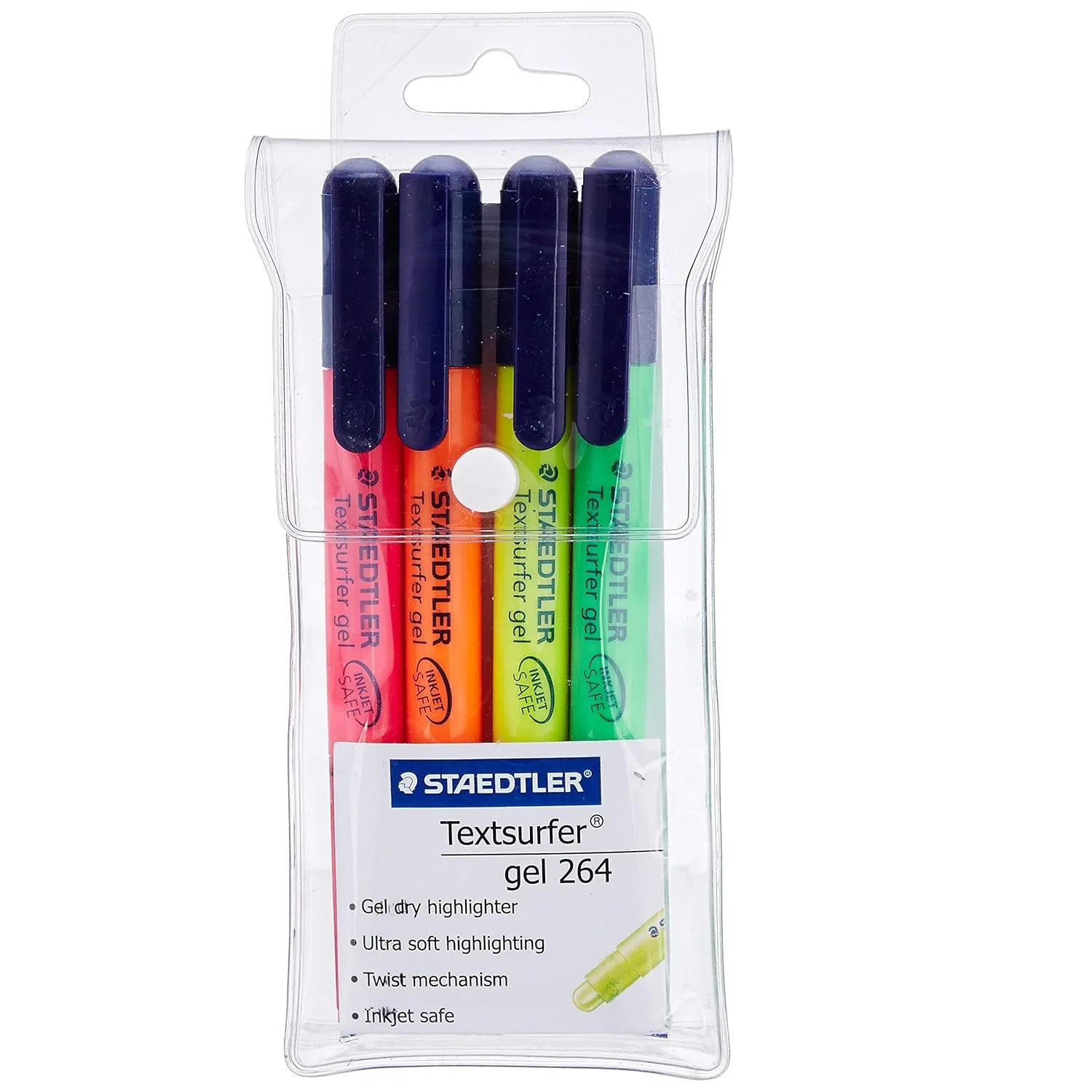 Staedtler Gel Highlighter Pen Set - Pack of 4 (Multicolor)