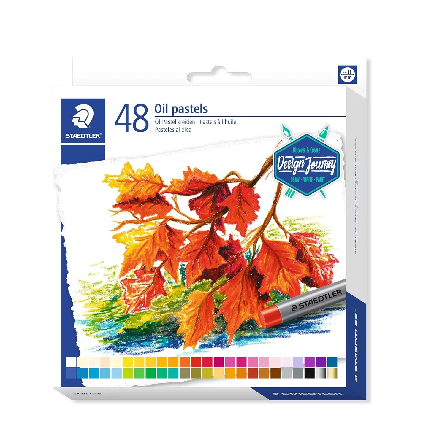 Staedtler Karat 2420C48 Oil Pastels Set - Pack of 48, Multicolor