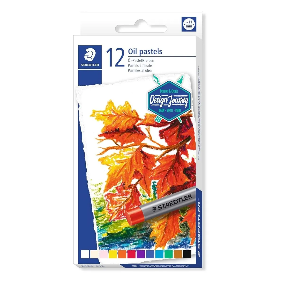 Staedtler Karat Studio Quality Oil Pastels,2420C12