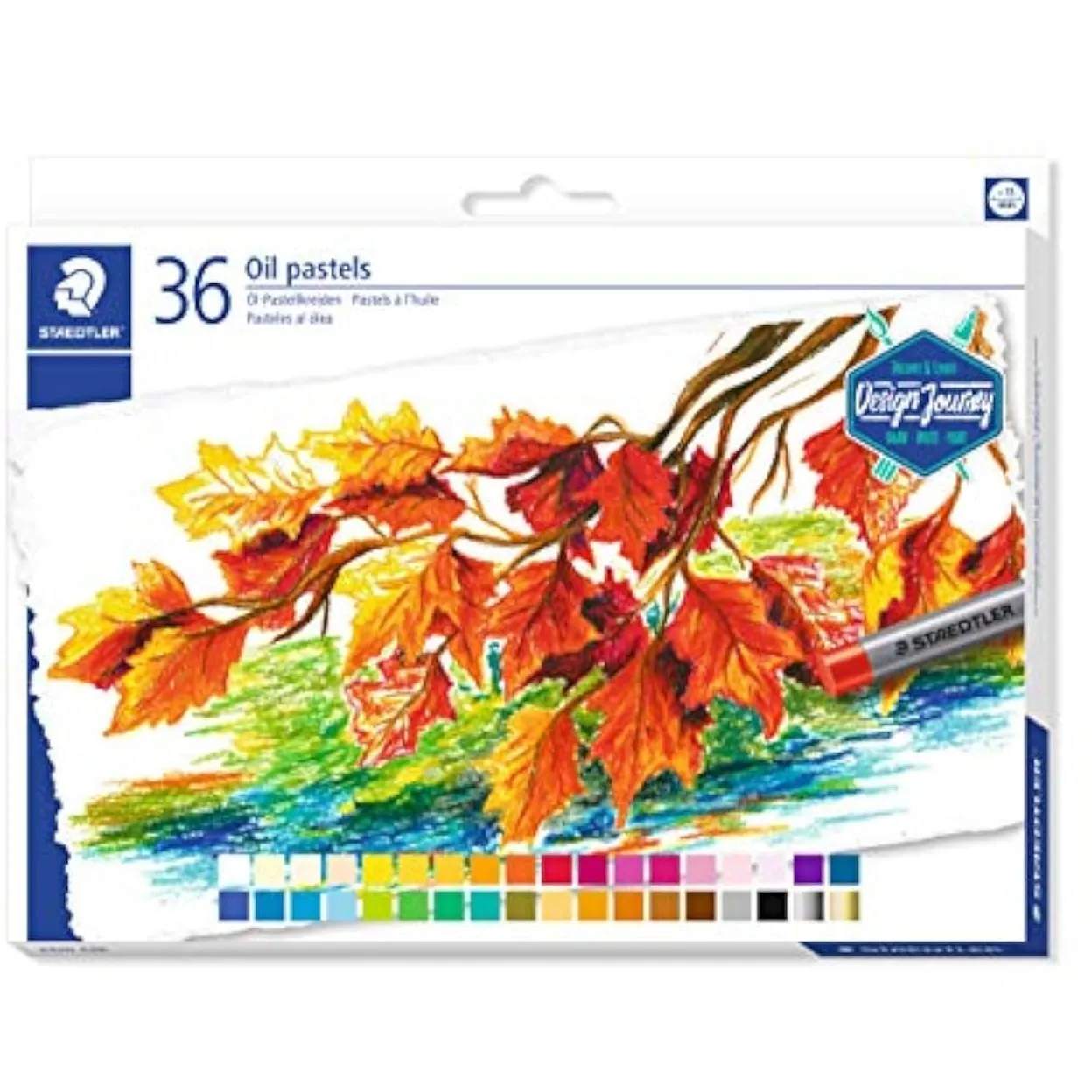 Staedtler Karat 2420C36 Oil Pastels Set - Pack of 36, Multicolor