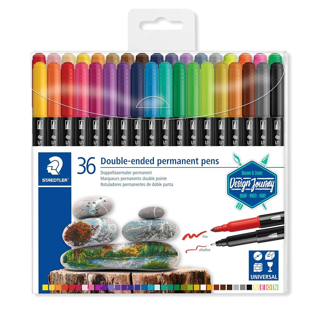 Staedtler Permanent Pen Set (Pack of 36) 3187