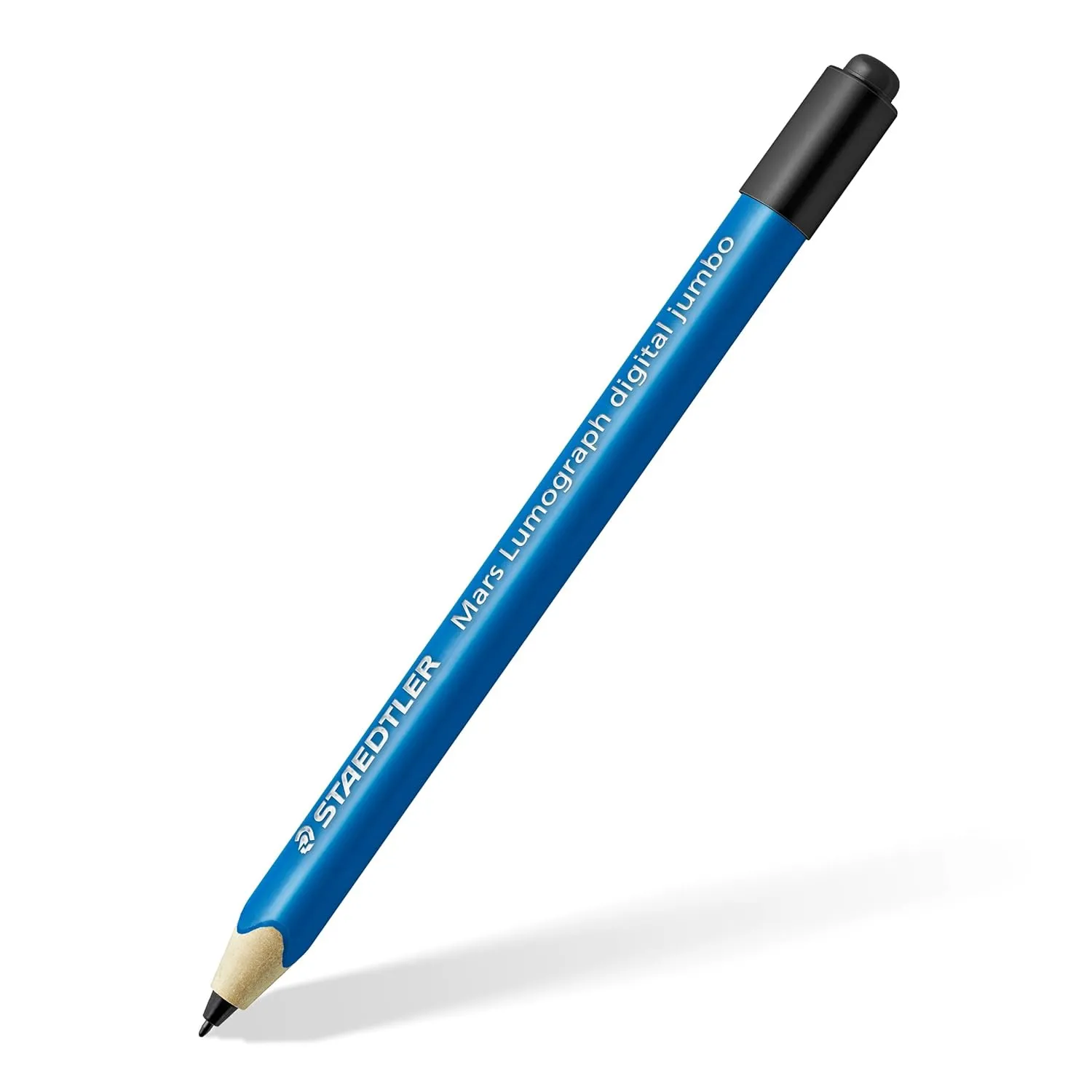 Staedtler Mars Digital Jumbo 180J 22nd EMR Stylus with Soft Digital Eraser. Stylus for Digital Writing, Drawing and Erasing on EMR Touch Screens (4,096 Pressure Levels, 0.7 mm Tip)