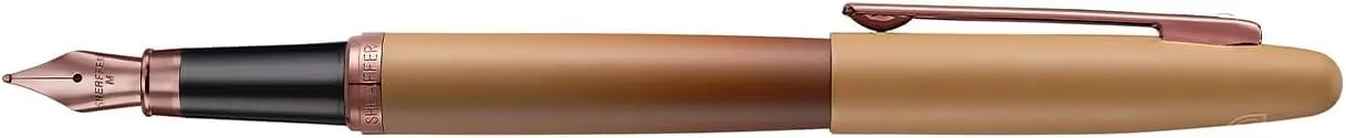 Sheaffer VFM 9428 Fountain Pen | Coffee Edition Matt Brown with Regal Brown PVD Trims | Medium Nib | Premium Coffee Brown Pen | Premium Fountain Pen