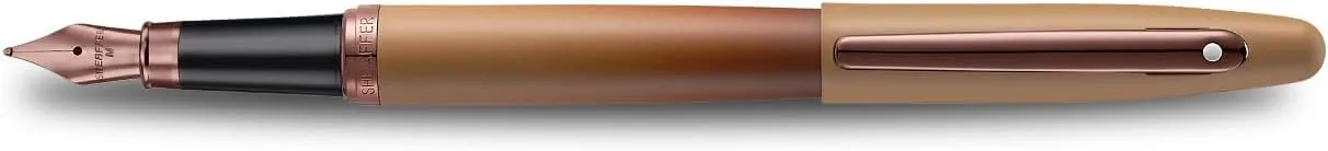 Sheaffer VFM 9428 Fountain Pen | Coffee Edition Matt Brown with Regal Brown PVD Trims | Medium Nib | Premium Coffee Brown Pen | Premium Fountain Pen