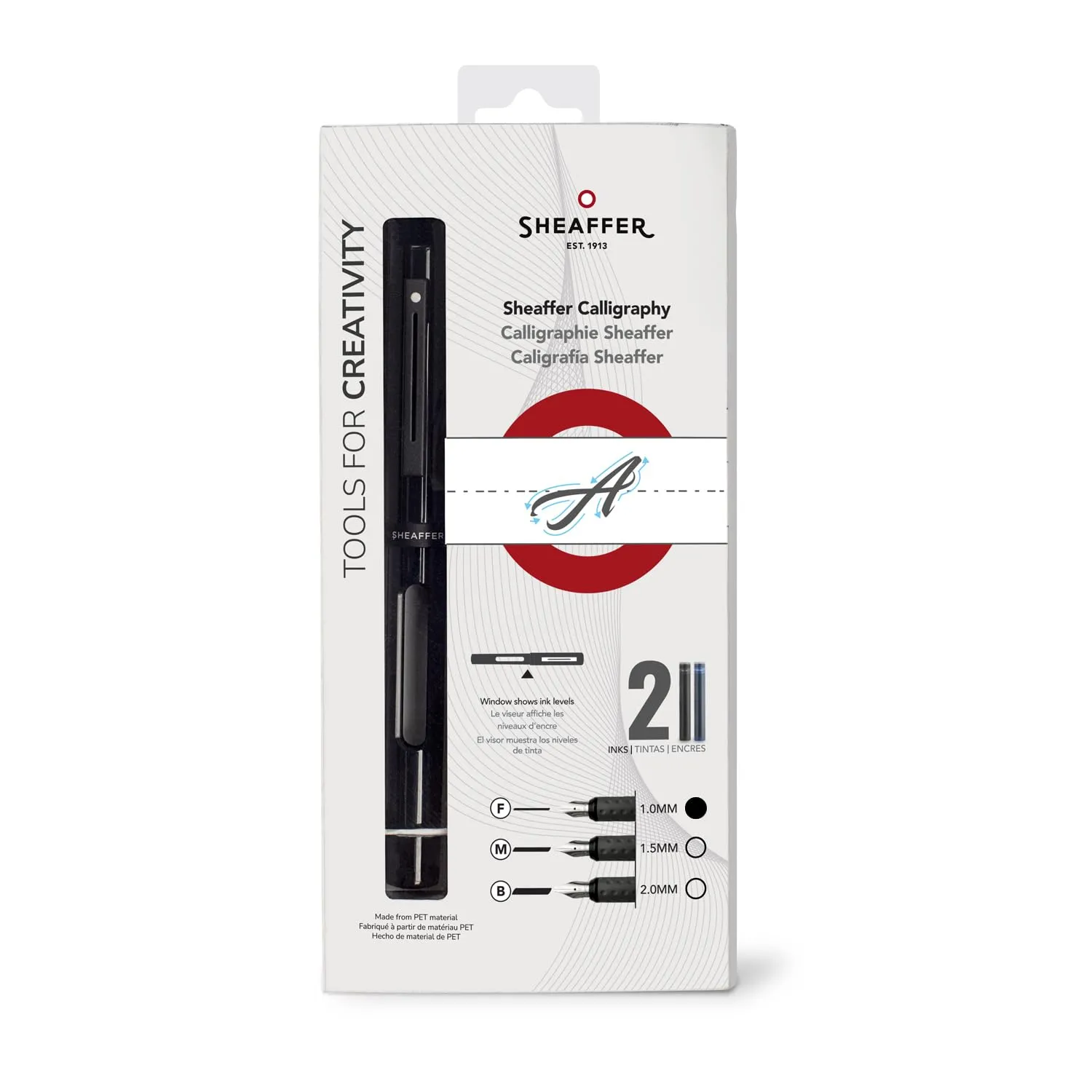 Sheaffer Calligraphy Matte Black Fountain pen with Black cap and Matte Black Trim in Hangsell - Fine