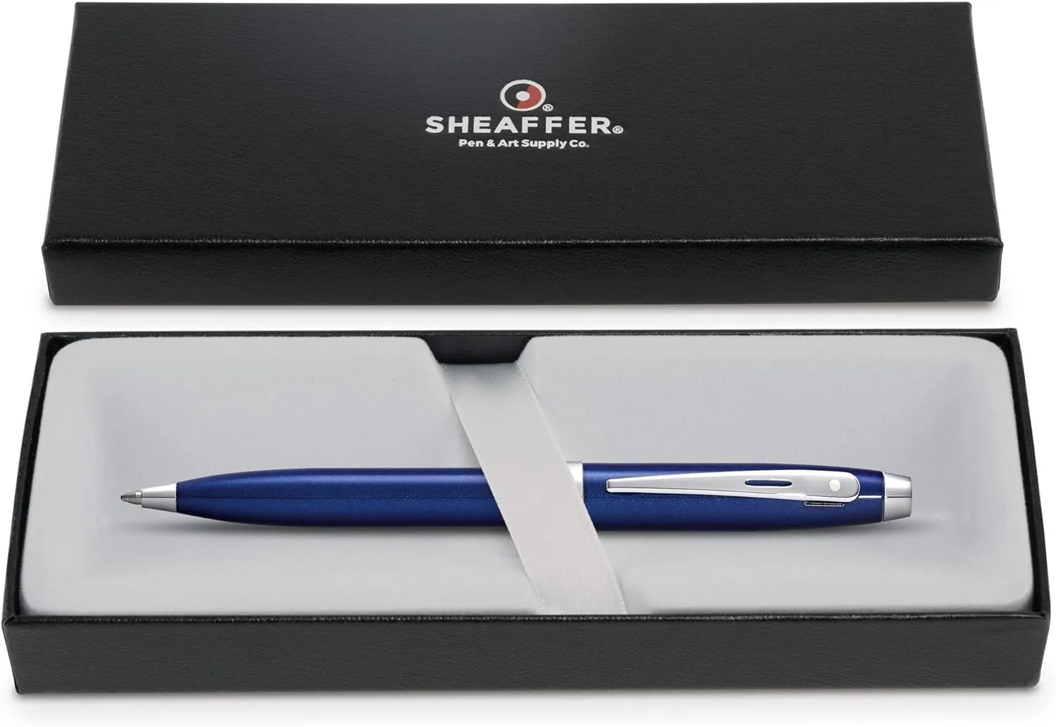 Sheaffer Gift 100 Ballpoint Pen – Glossy Blue with Chrome - Plated Trim