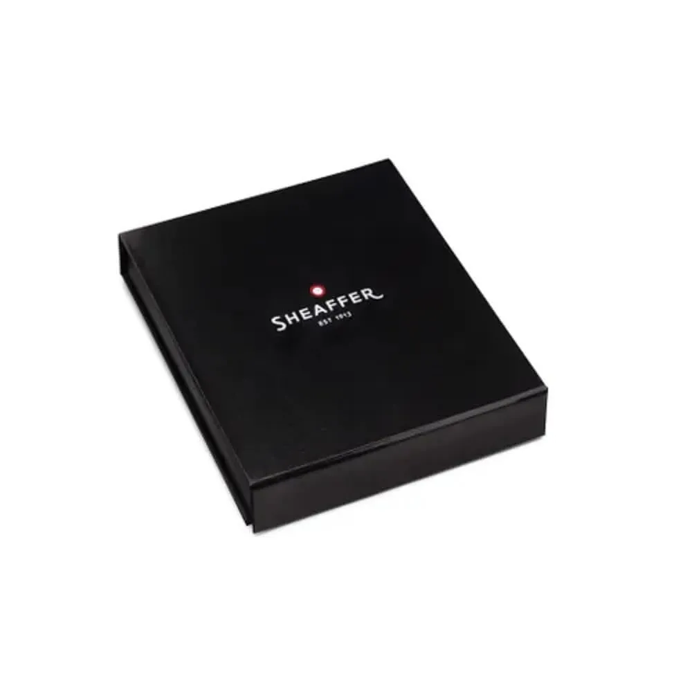 Sheaffer Gift Set VFM Ballpoint Pen With A6 Notebook Polished Chrome With Gold Trims | Premium Pen Gift Sets