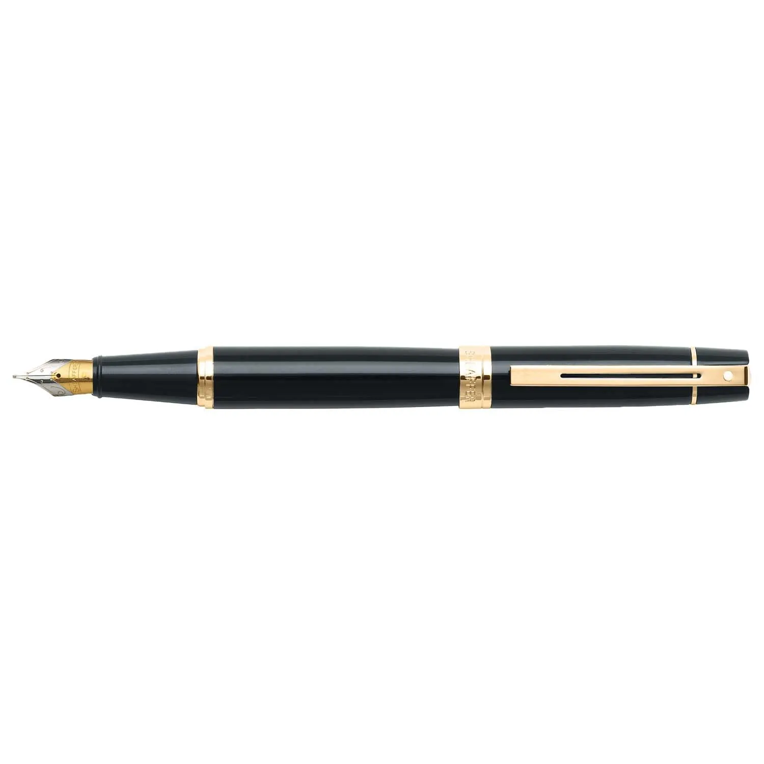 Sheaffer Gift Pack | Set of Fountain Pen   Rollerball Pen | 300 E9325 Glossy Black with Gold Tone Trim