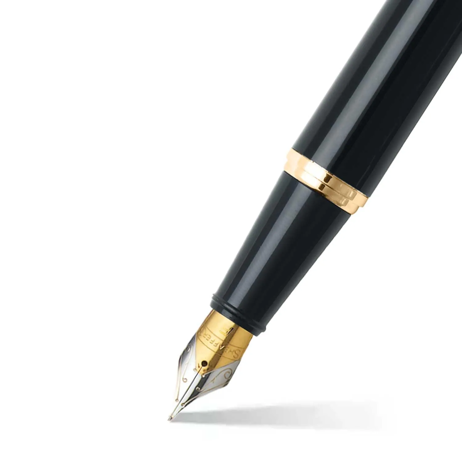 Sheaffer Gift Pack | Set of Fountain Pen   Rollerball Pen | 300 E9325 Glossy Black with Gold Tone Trim