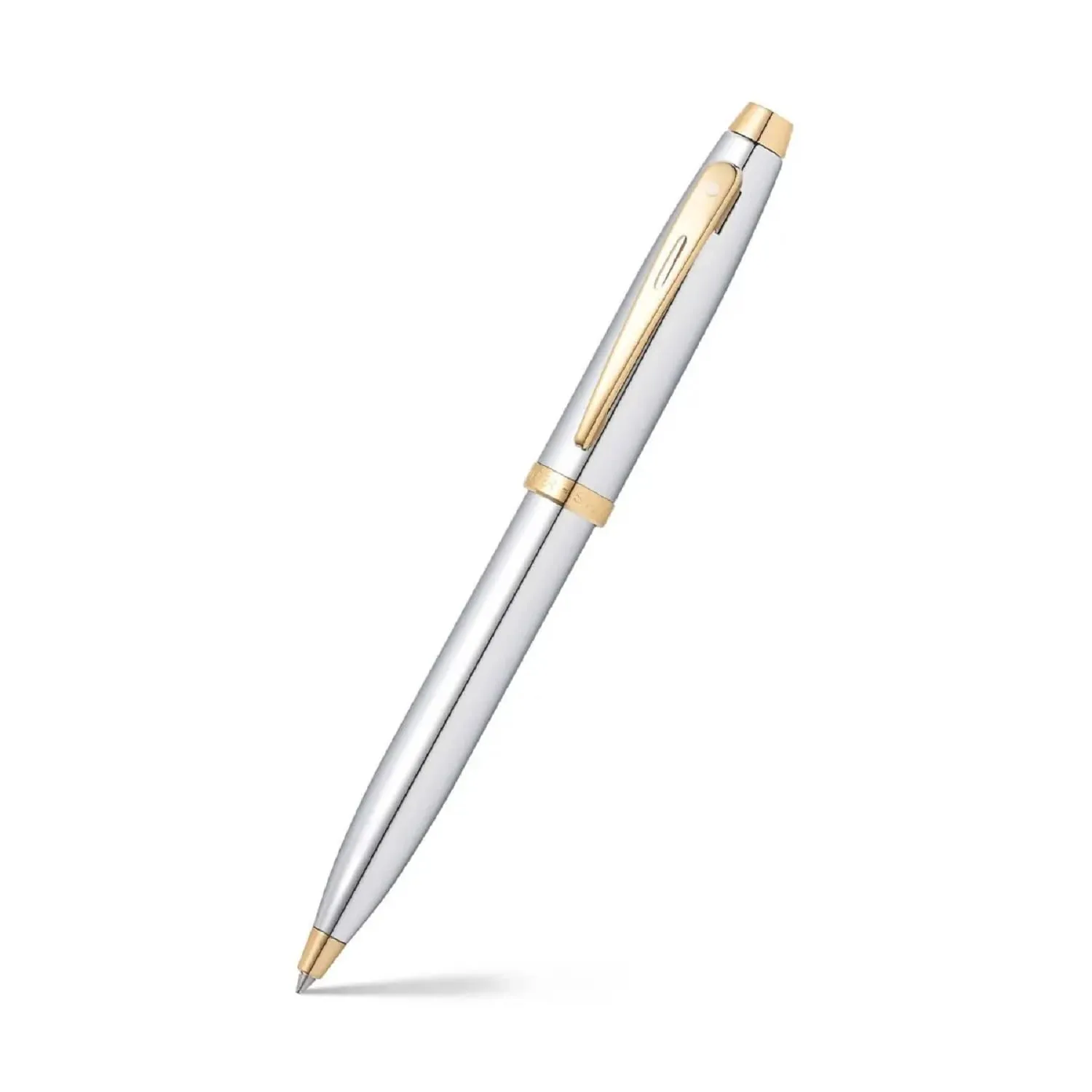 Sheaffer Gift Pack | Set of Fountain Pen   Ballpoint Pen | 100 E9340 Bright Chrome with Gold tone trim