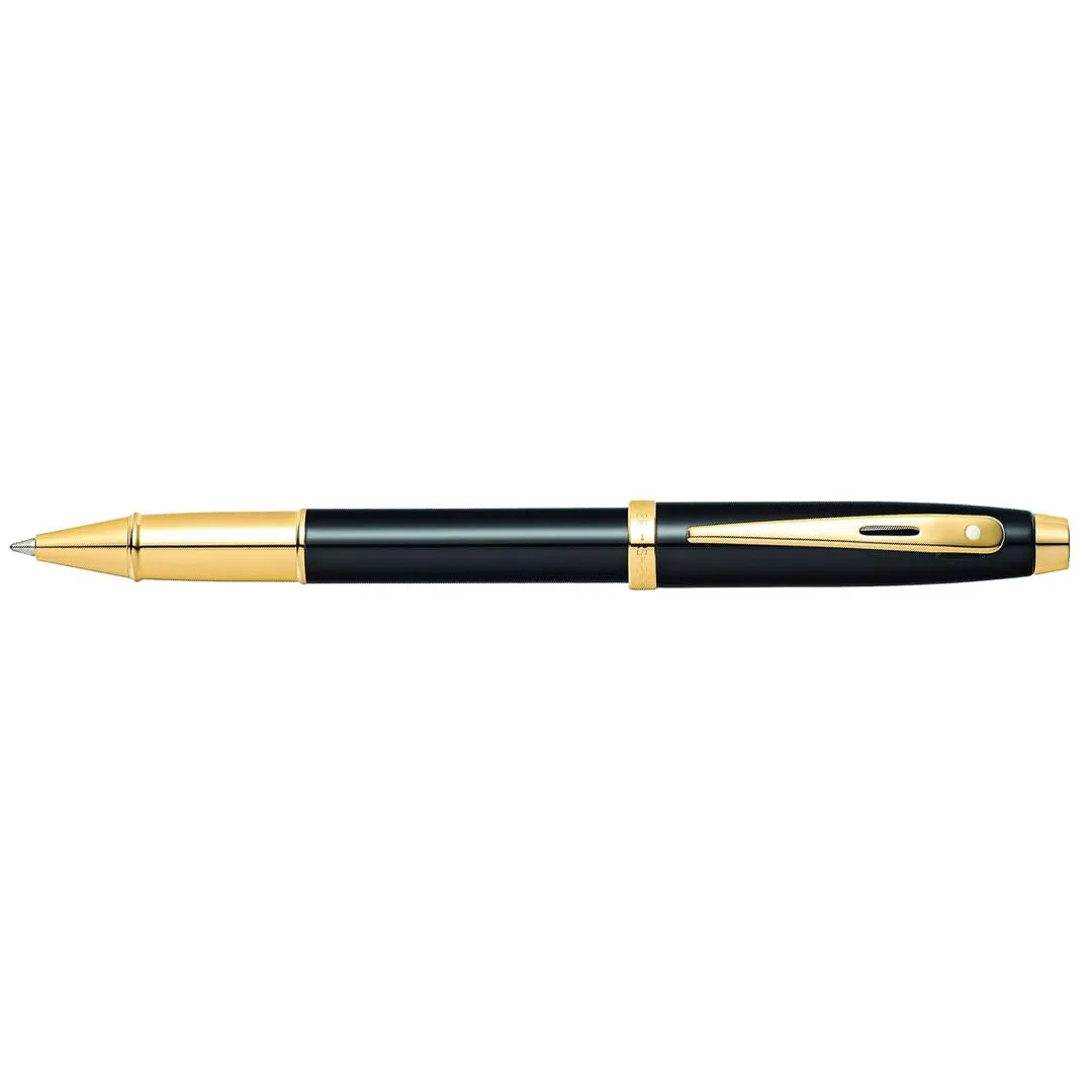 Sheaffer Gift Pack | Set of Ballpoint Pen   Rollerball Pen | 100 E9322 Glossy Black with Gold Tone