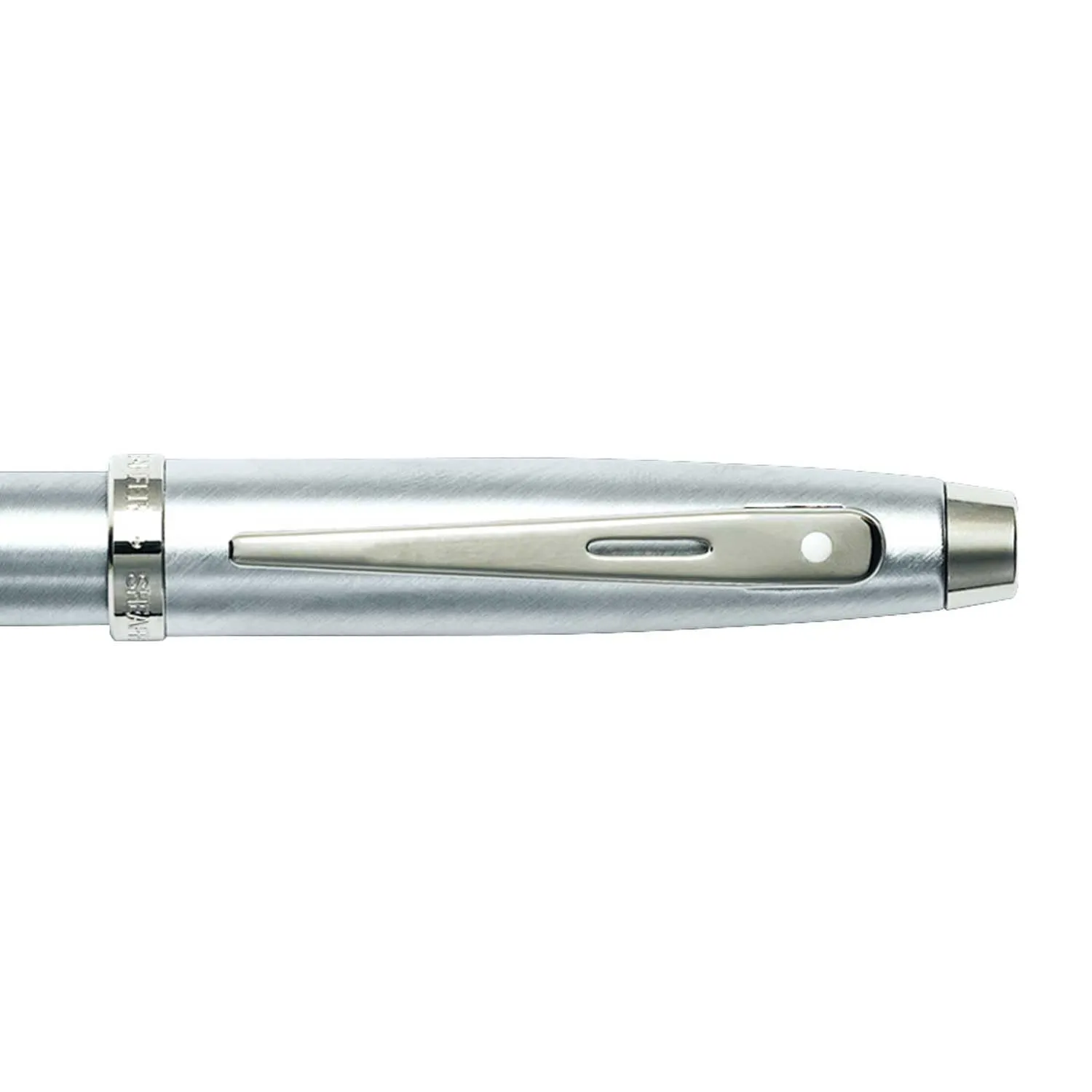 Sheaffer Gift Pack | Set of Fountain Pen   Rollerball Pen | 100 E9306 Brushed Chrome with Chrome Trim